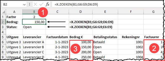 Schermafbeelding met uitleg van de functie X.ZOEKEN