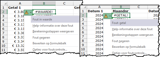 Schermafbeelding: hier is de melding via het waarschuwingspictogram minder duidelijk.