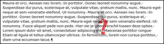 Voorbeeld van een afbeelding en tekst met de indeling Achter tekst