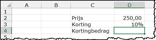 Schermafbeelding van het voorbeeld. In de tekst staat de uitleg