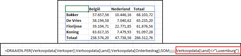 Schermafdruk van DRAAIEN.PER volgens de beschrijving.